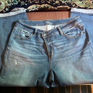 Time and aTrue cropped jeans
